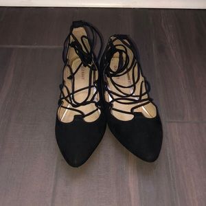 lace up flats
